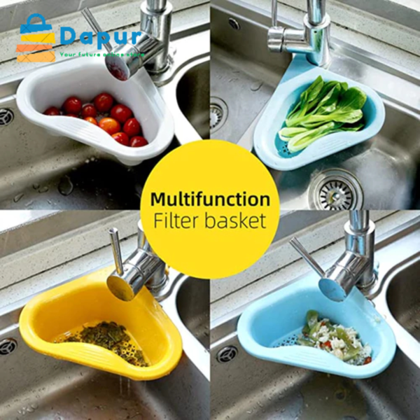 DapurBD-Kitchenware-CookingTools-Smart-Swan-Drain-Basket-Food-Grade-Kitchen-Sink-Filter-Drain-Basket-Cover