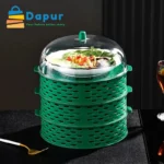 Dapurbd-kitchenware-cookset-5-Layer-Food-Insulation-Covers-Transparent-Stackable-Dustproof-Leftovers-Food-Storage-Box-Container-01