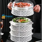 Dapurbd-kitchenware-cookset-5-Layer-Food-Insulation-Covers-Transparent-Stackable-Dustproof-Leftovers-Food-Storage-Box-Container-02