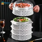 Dapurbd-kitchenware-cookset-5-Layer-Food-Insulation-Covers-Transparent-Stackable-Dustproof-Leftovers-Food-Storage-Box-Container-15