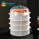 Dapurbd-kitchenware-cookset-5-Layer-Food-Insulation-Covers-Transparent-Stackable-Dustproof-Leftovers-Food-Storage-Box-Container-16