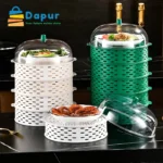 Dapurbd-kitchenware-cookset-5-Layer-Food-Insulation-Covers-Transparent-Stackable-Dustproof-Leftovers-Food-Storage-Box-Container-Cover