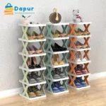 Dapurbd-kitchenware-cookset-5-Layer-Shoe-Organizer-Rack-Vertical-Shoe-Tower-Narrow-Corner-Shoe-Rack-Cover