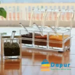 dapurbd-kitchenware-SpiceBox&Tools-4-Compartment-Crystal-SpiceRack-Seasoning-Acrylic-Spicebox-cover