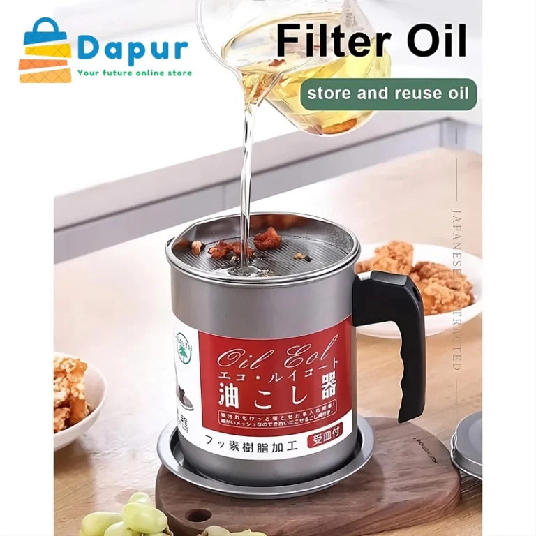 dapurbd-kitchenware-cookingtools-Oil-Filter-Storage-Tank-Of-Frying-Oil-and-Cooking-Grease-1.4-Liter-cover