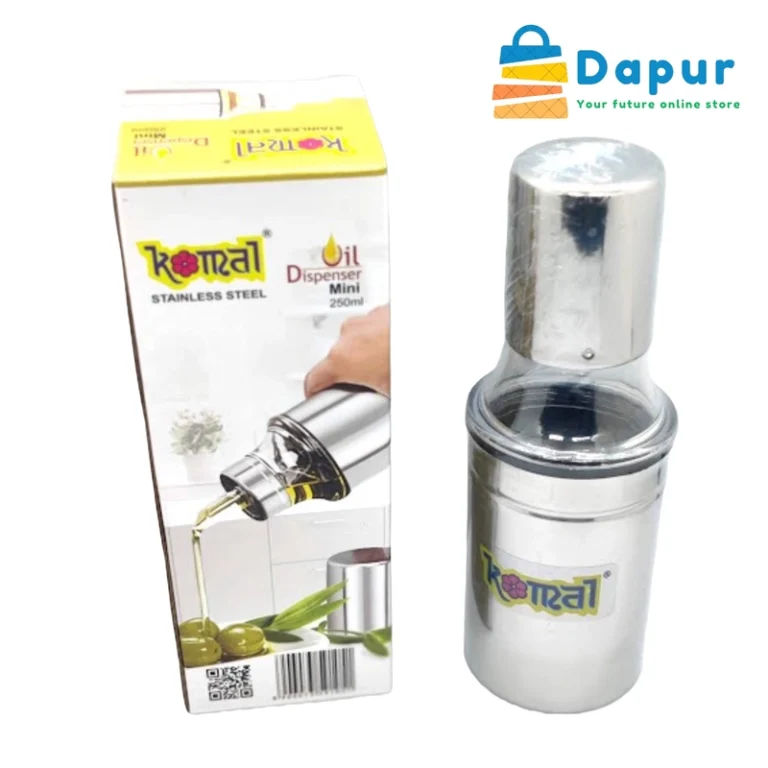 DapurBD-Kitchenware - Oil Sprayers & Dispensers - Oil Dispenser Komol Brand Food Grade Stainless Steel Smart Oil Dispenser-250ml-Cover