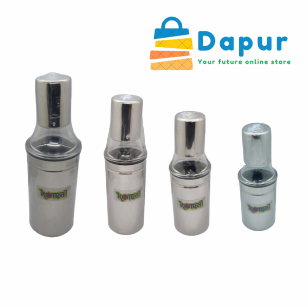 DapurBD-Kitchenware - Oil Sprayers & Dispensers - Oil Dispenser Komol Brand Food Grade Stainless Steel Smart Oil Dispenser-Cover