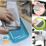 Dapurbd-kitchenware-gadgests-cleaningtools-Magic Cleaning Cloth Silver Steel Wire Thickened Rags- 02