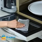 Dapurbd-kitchenware-gadgests-cleaningtools-Magic Cleaning Cloth Silver Steel Wire Thickened Rags- 03