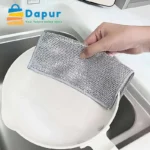 Dapurbd-kitchenware-gadgests-cleaningtools-Magic Cleaning Cloth Silver Steel Wire Thickened Rags- 05