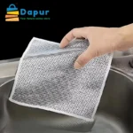 Dapurbd-kitchenware-gadgests-cleaningtools-Magic Cleaning Cloth Silver Steel Wire Thickened Rags- 07