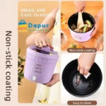 DapurBD-Gadgets-Rice Cooker & Cooking Pot- Mini Electric Skillet Non-Stick Cooker, 1.0L Mini Electric Cooker - 03