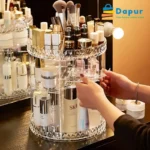 DapurBD-Home Dec-orateCosmetics Organizer 360 Degree Diamond Rotatable Cosmetics Storage Box-03