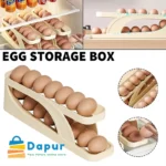 DapurBD-Kitchenware-Cooking Tools- Automatic Rolling-Down Double-Layer Egg Dispenser- Cover