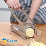 DapurBD-Kitchenware- Cutting & Chopping - French Fry Cutter Machine, Commercial Stainless Steel, 2 Blades, Potato Chipper -01