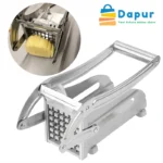 DapurBD-Kitchenware- Cutting & Chopping - French Fry Cutter Machine, Commercial Stainless Steel, 2 Blades, Potato Chipper -04