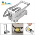 DapurBD-Kitchenware- Cutting & Chopping - French Fry Cutter Machine, Commercial Stainless Steel, 2 Blades, Potato Chipper -05