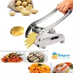 DapurBD-Kitchenware- Cutting & Chopping - French Fry Cutter Machine, Commercial Stainless Steel, 2 Blades, Potato Chipper -09