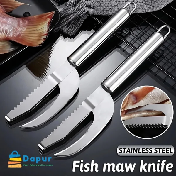 DapurBD-Kitchenware- Cutting and Chopping-Stainless Steell Fish Maw Knife Cleaning Tools - Cover