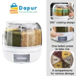 DapurBD-Kitchenware-Spice Box & Tools-6-Grid Dry Food Container Rice-Cereal Dispenser-06