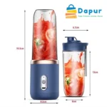 DapurBD-Kitechenware-Blender&Juicer-Portable Blender Bottle Electric 6 Blades Multifunction Juice Blender-04