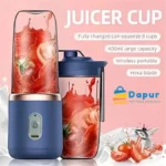 DapurBD-Kitechenware-Blender&Juicer-Portable Blender Bottle Electric 6 Blades Multifunction Juice Blender-Cover