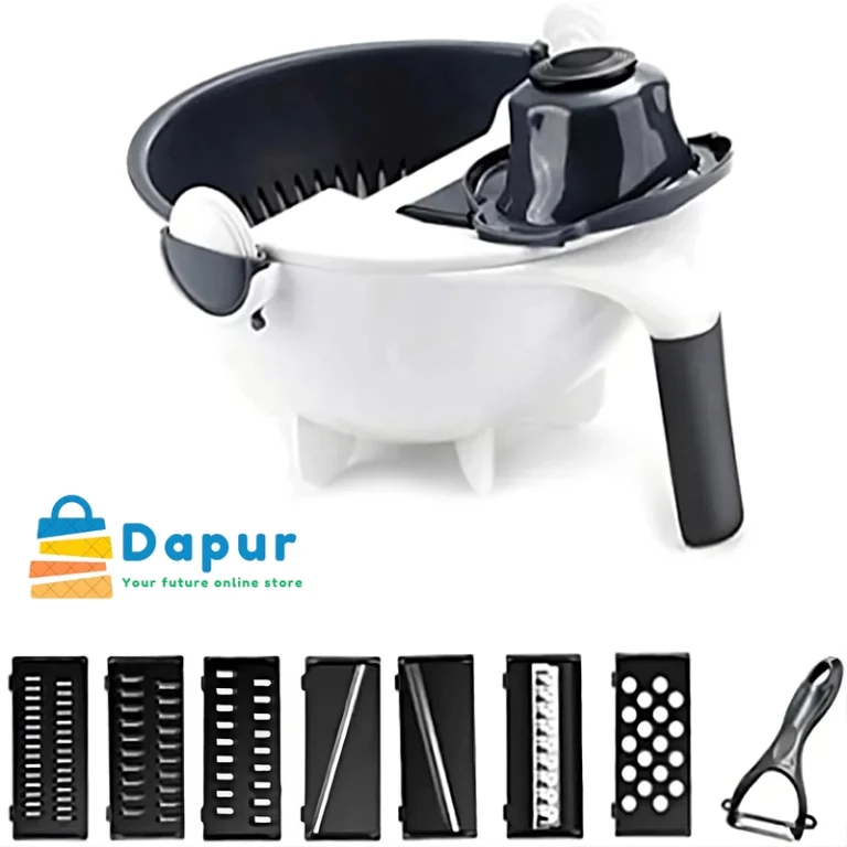 DapurBD-Kithcenware-Cutting & Chopping-9 in 1 Wet Basket Vegetable Cutter-01