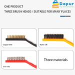 DapurBD-Kitchenware-Cleaning Tools-3 in 1 Steel Copper Wire Combination Gas Stove Cleaning Brush-05