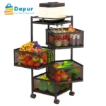 DapurBD-Kitchenware-Home Decorate-5 Layer Square Shape Kitchen Rack- 01