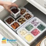 DapurBD-Kitchenware-Storagebox-6 Grids Refrigerator Food Vegetable Fruit Storage Box-04