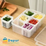 DapurBD-Kitchenware-Storagebox-6 Grids Refrigerator Food Vegetable Fruit Storage Box-07