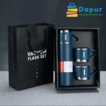 DapurBD-Kitchenware-Thermal Flasks & Containers-Vacuum Flask Set Drinking Metal Water Bottle Gift-02