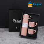 DapurBD-Kitchenware-Thermal Flasks & Containers-Vacuum Flask Set Drinking Metal Water Bottle Gift-04