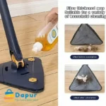 360 Adjustable Cleaning Mop Triangle Reusable Wet Dry Twisting Self Wringing Mop-Cleaning Tools-DapurBD-06