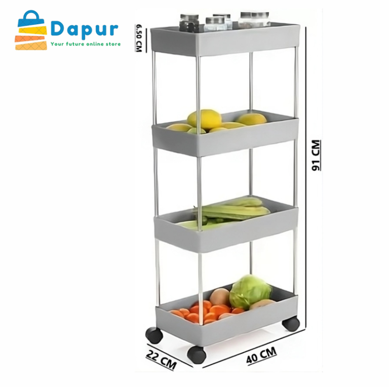 4 Stand Multipurpose Fruit & Vegetable Kitchen Trolley-Home Decorate-DapurBD-01