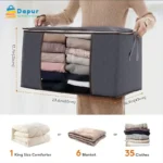 DapurBD-Homedecorated- Foldable Zipper Blanket Storage Organizer Bag-02