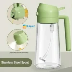 DapurBD-Kithcenware-Oil Sprayers & Dispensers-2 in 1 Oil Dispenser, 470ml Cooking Oil Dispenser Bottle-07