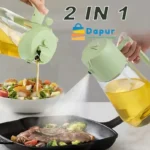 DapurBD-Kithcenware-Oil Sprayers & Dispensers-2 in 1 Oil Dispenser, 470ml Cooking Oil Dispenser Bottle- COVER