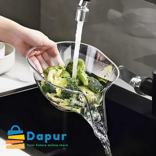 Multifunctional Drain Basket Large Capacity Vegetable Washing Basket-DapurBD-Cover