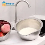 Multipurpose Stainless Steel Rice and Vegetable Washing Strainer-Kitchenware-Cooking Tools-DapurBD-07