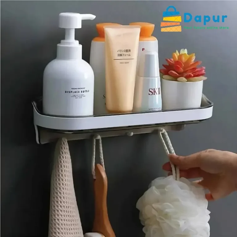 Wall Shelf Multiple Hook Storage-Accssories-DapurBD-01