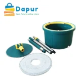 Water Separate 360° Rotating Round Microfiber Spin Mop and Bucket Set-Cleaning tools-DapurBD-03