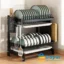2 Layer Kitchen Stainless Steel Drain Dish Rack-Kitchenware-Decorate-DapurBD-Cover