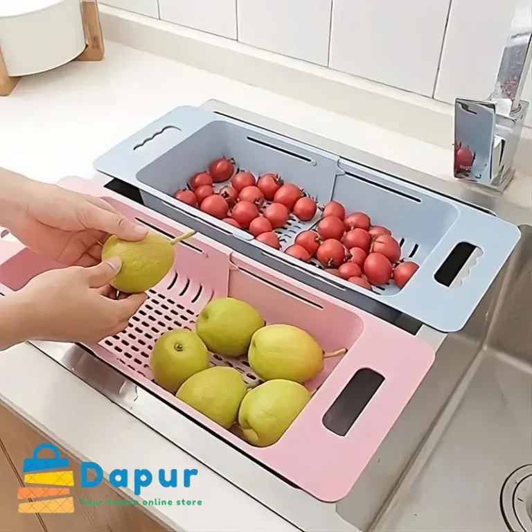 Plastic Expandable Vegetable Washing Foldable Basket-Chopper-DapurBD-01