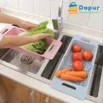 Plastic Expandable Vegetable Washing Foldable Basket-Chopper-DapurBD-03